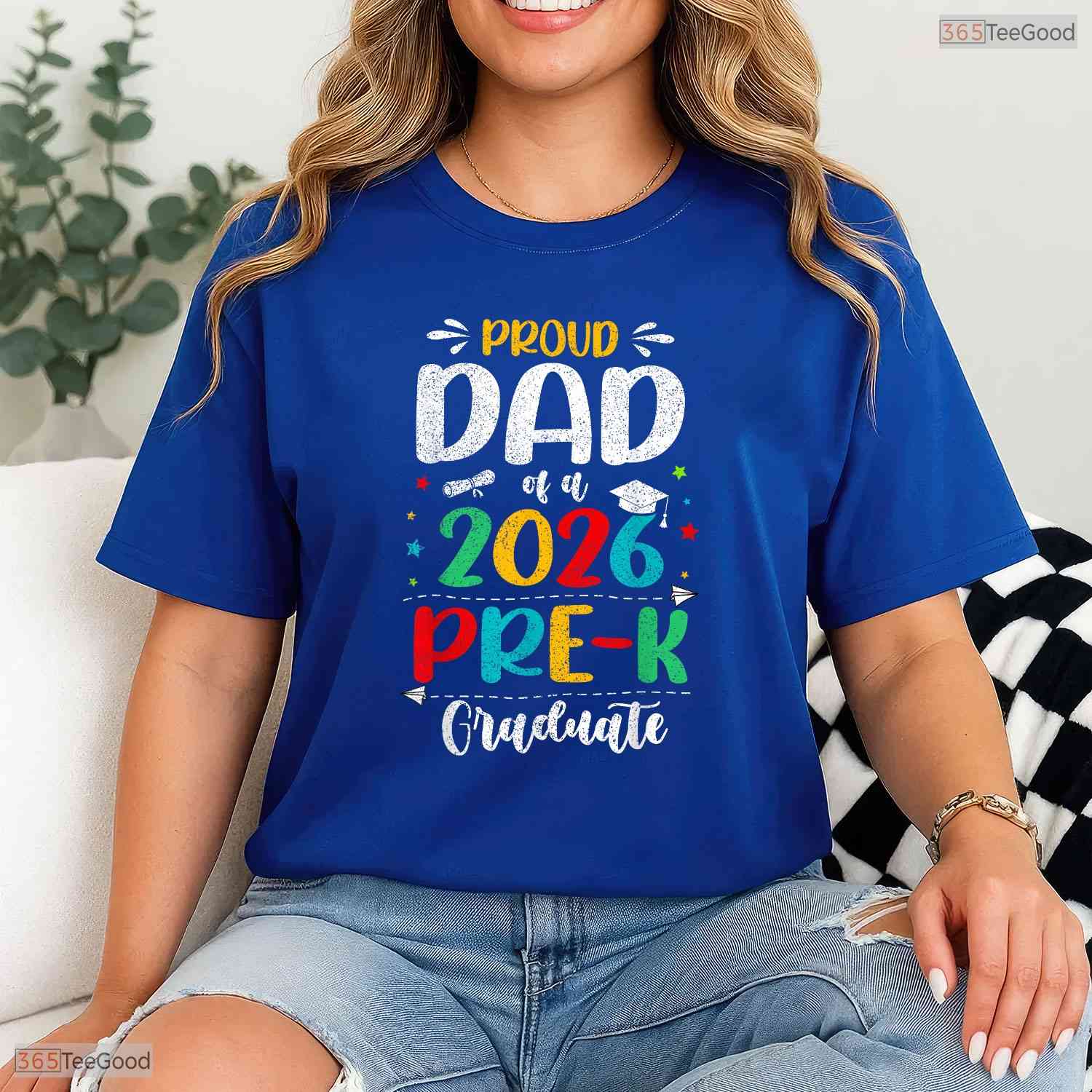 Proud Dad Of A 2026 Pre K Graduate Cute Matching Family Preschool Ceremony T-Shirt