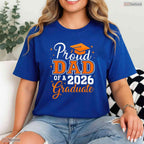 Proud Dad Of A 2026 Graduate High School College Family Matching Party Shirt