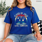 Awesome Class of 2026 Level Complete Video Gamer Senior Graduation T-Shirt