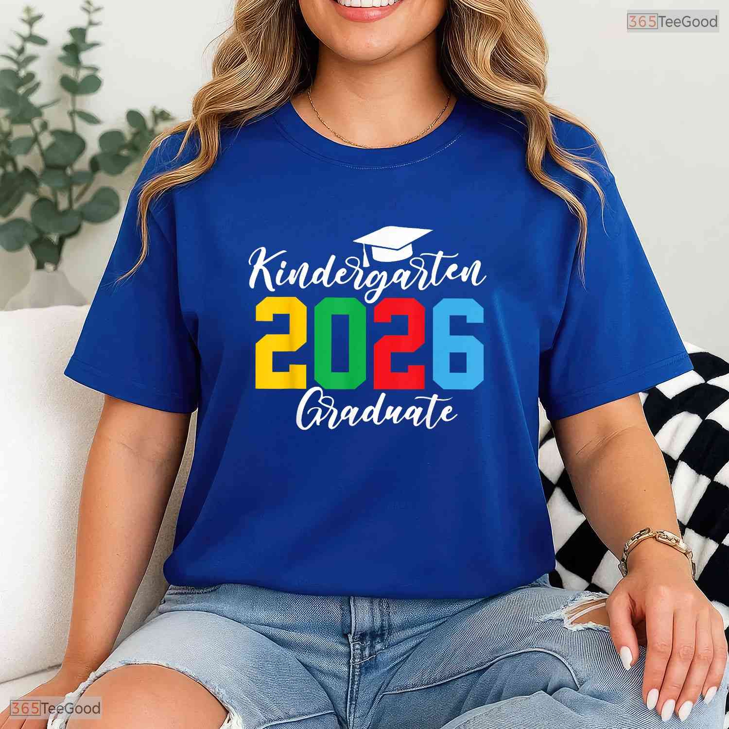 Kids Class Of 2026 Kindergarten Graduation Cute Moving Up Ceremony T-Shirt