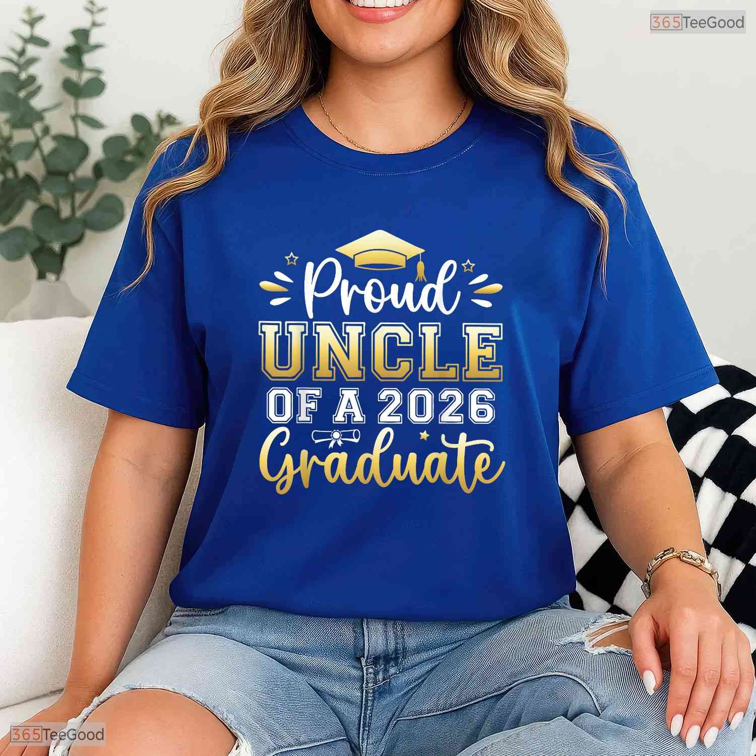 Proud Uncle Of A 2026 Graduate High School Senior Matching Family Party T-Shirt