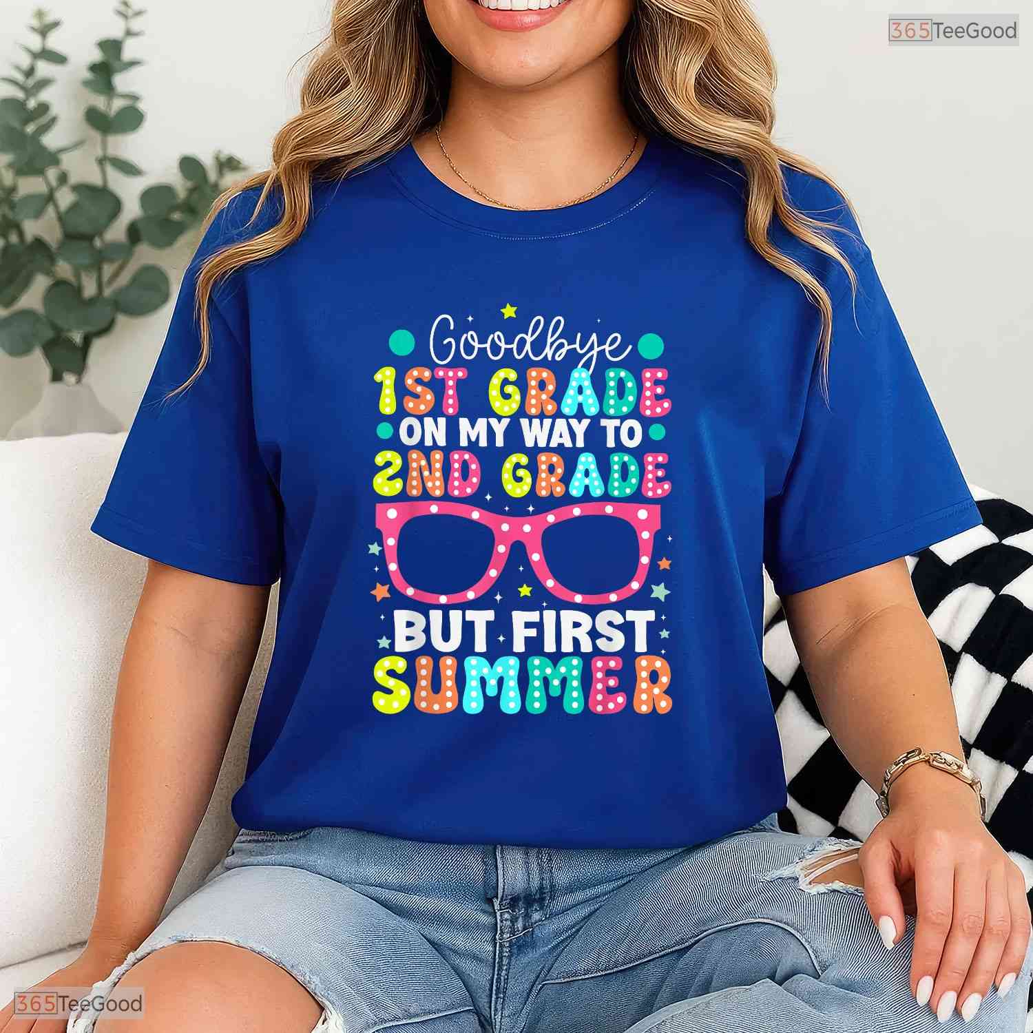 Goodbye 1st Grade Hello 2nd Grade First Summer Break Youth Graduation T-Shirt