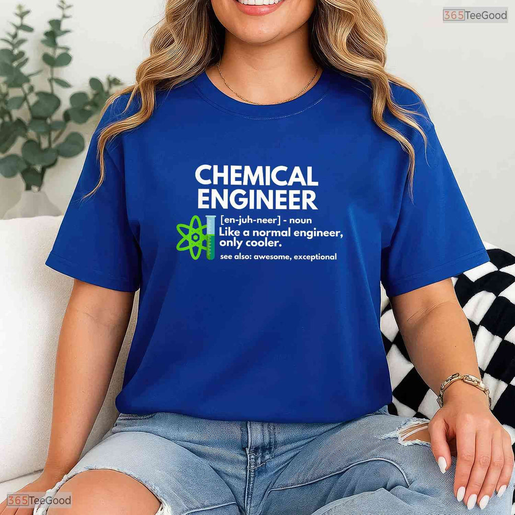 Funny Chemical Engineer Definition College Engineering Degree Graduation T-Shirt