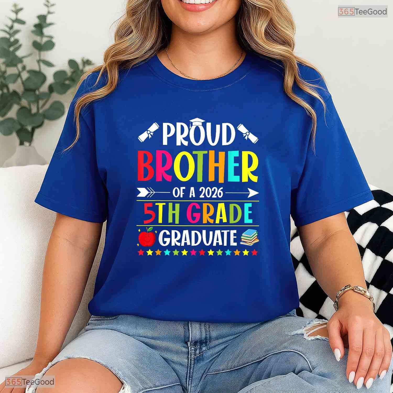 Proud Brother Of A Class Of 2026 5th Grade Graduate Elementary Ceremony Shirt