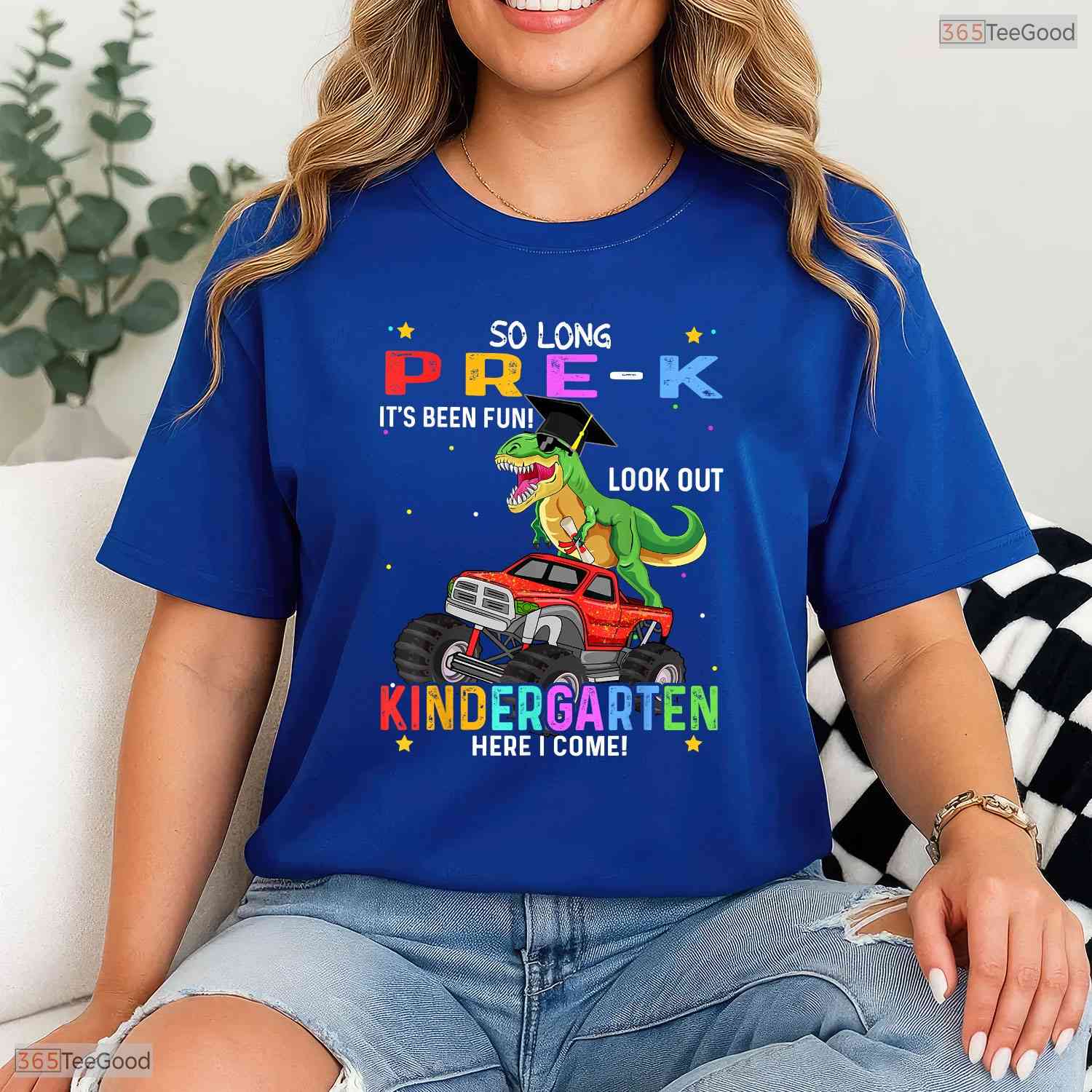 Pre K Kindergarten Graduate Cute Dinosaur Class Of 2026 Boys Youth T-Shirt