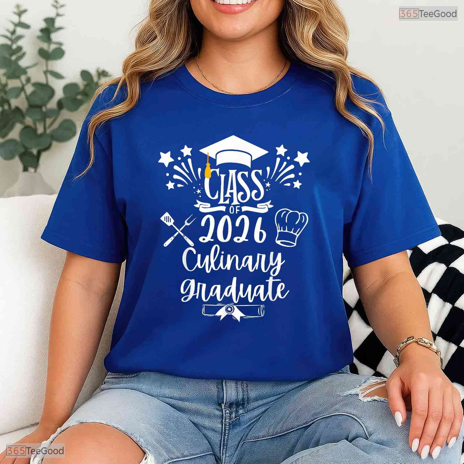 Class Of 2026 Culinary Arts Graduate Funny Food Cuisine Chef Graduation T-Shirt