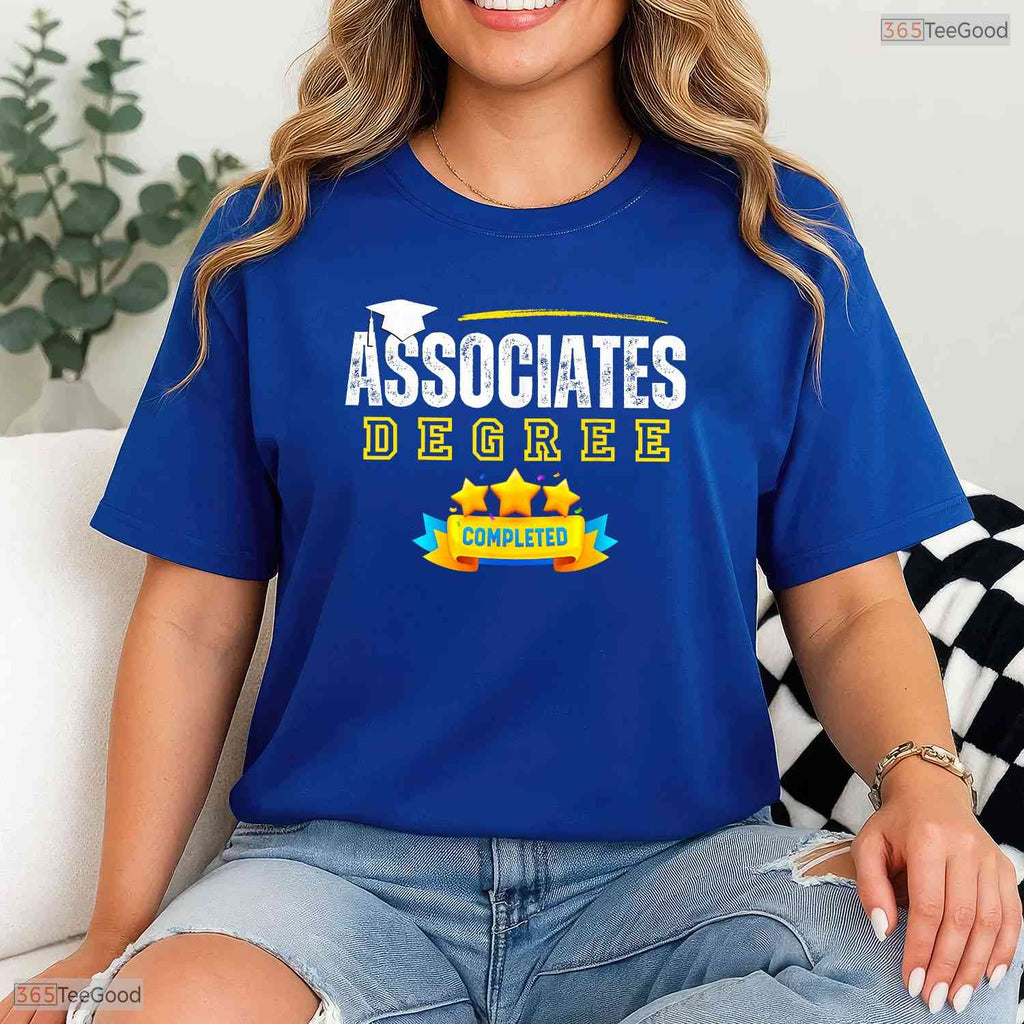 Proud Associates Degree Graduate College Alumni Celebration Party T-Shirt
