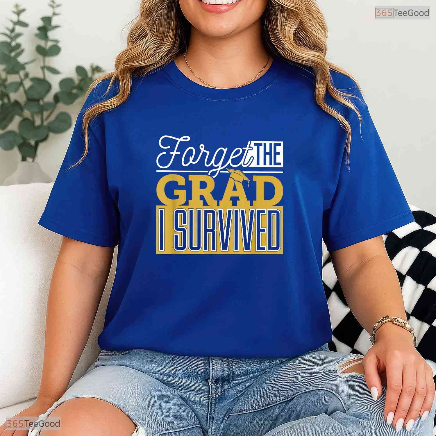 Forget The Grad I Survived Funny Parents Mom Dad College Graduation T-Shirt