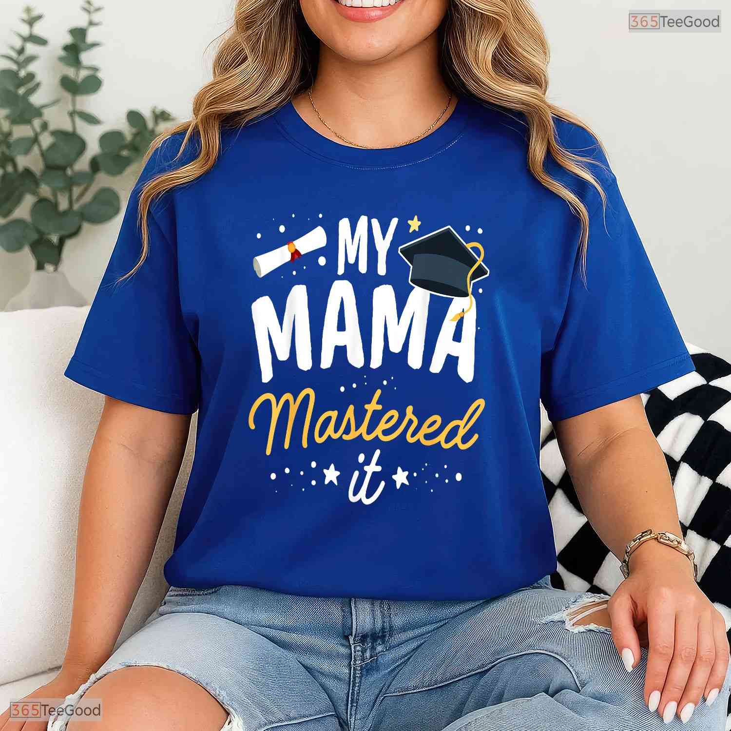 My Mama Mastered It Class Of 2026 Masters Degree Family Graduation Kids T-Shirt