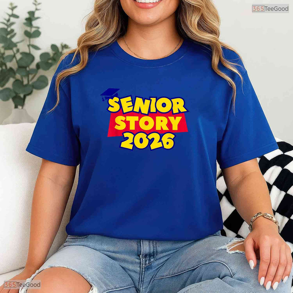 Groovy Senior 2026 Class Of 2026 Graduate High School Vintage Celebration Shirt