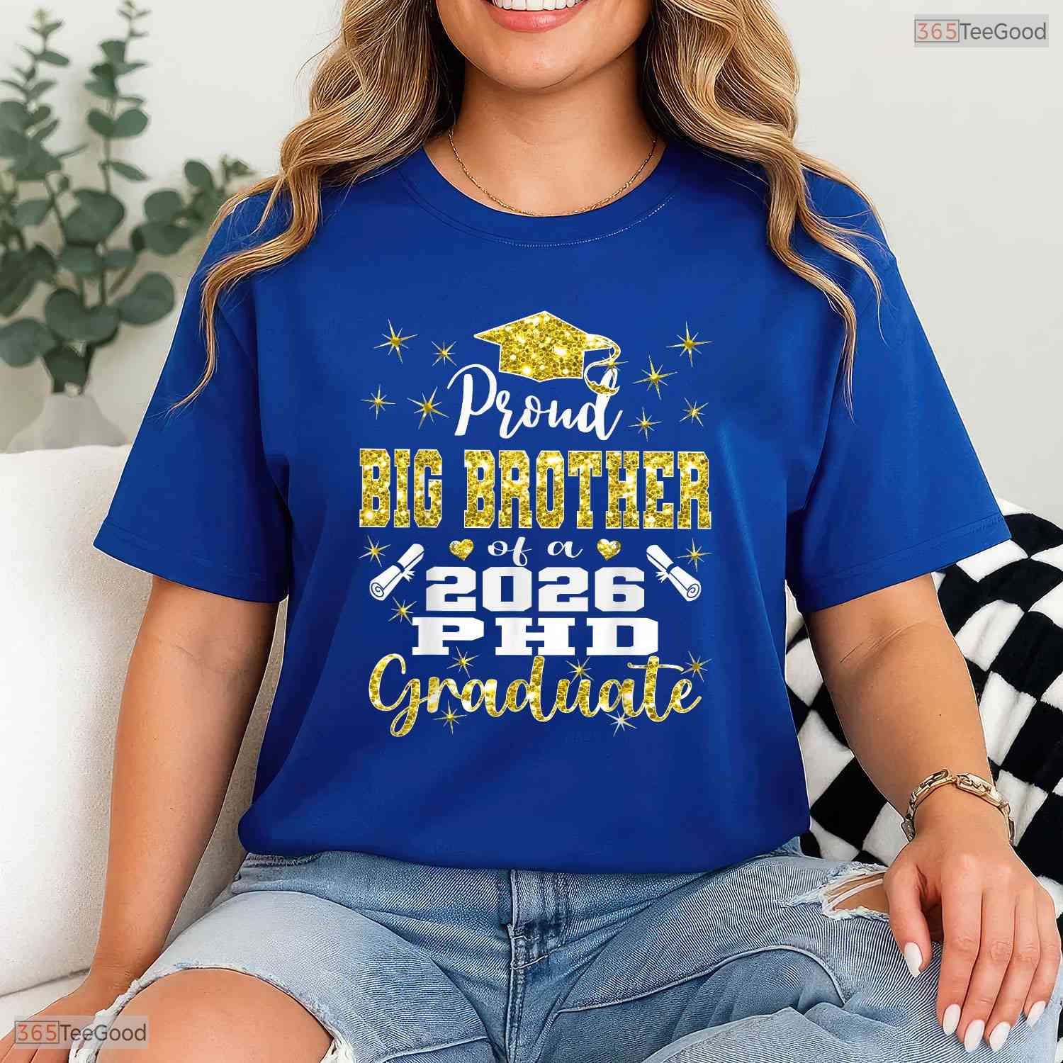 Proud Big Brother Class Of 2026 PhD Graduate Doctorate University Party T-Shirt
