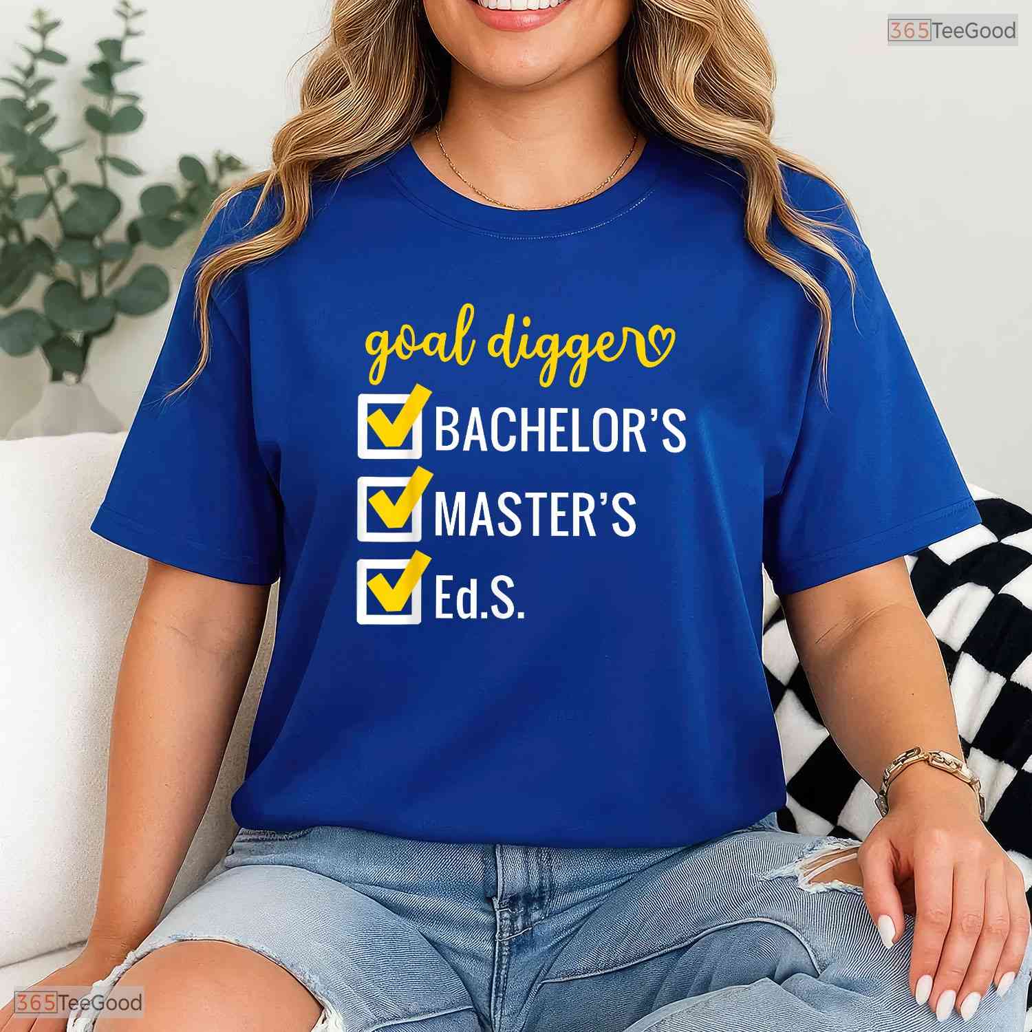 Goal Digger Inspirational Education Specialist Degree EdS University Graduation Shirt