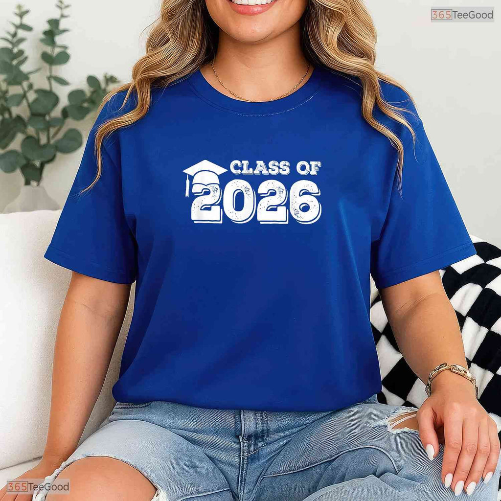 Classic Class Of 2026 Senior High School And College Graduate Party T-Shirt
