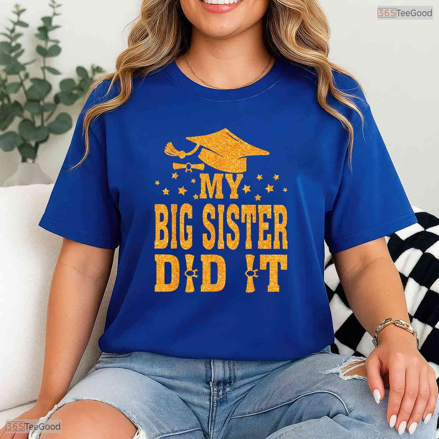 My Big Sister Did It Graduation Graduated Sibling Matching Family Party T-Shirt