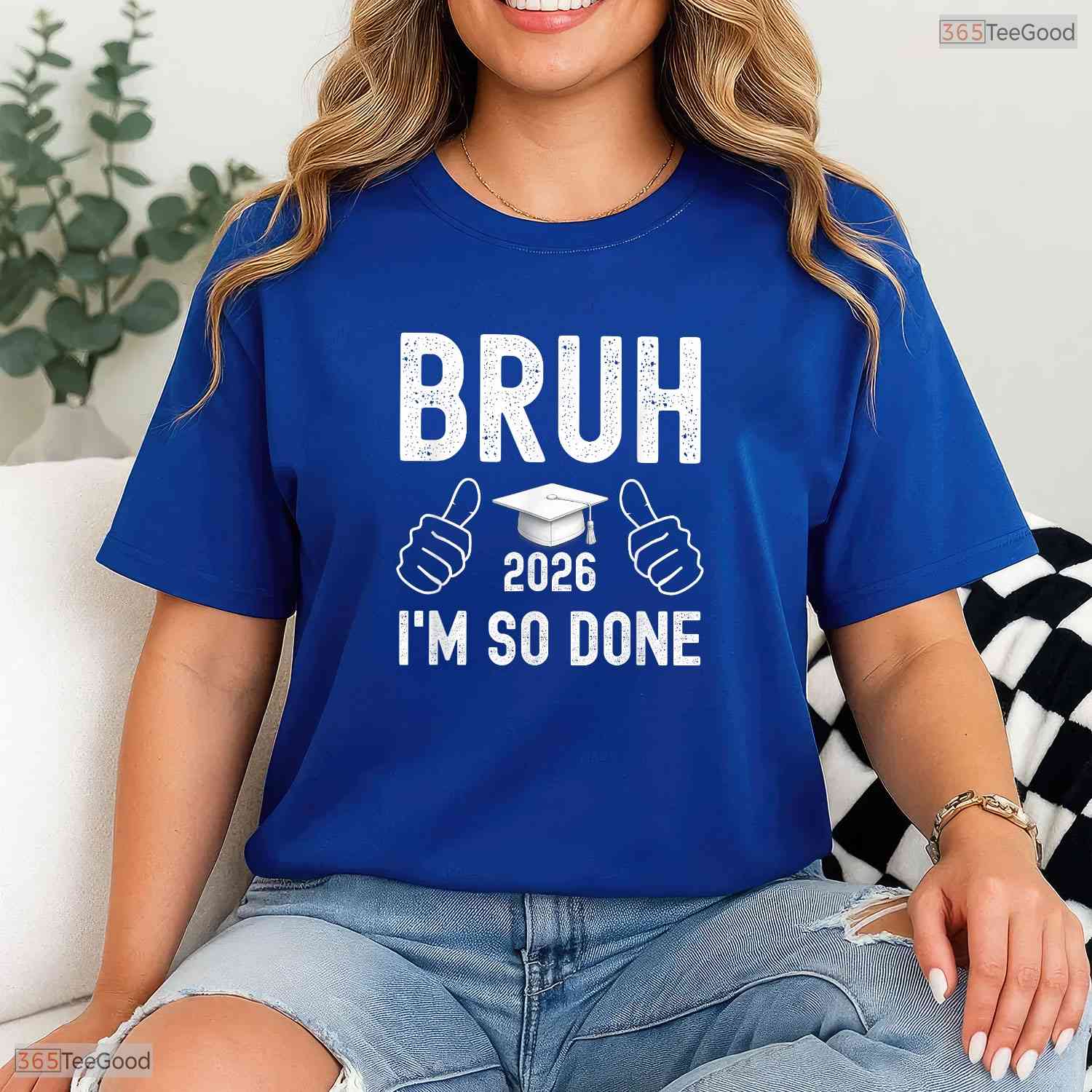 Hilarious Class Of 2026 Bruh I Am So Done Senior Graduation Party Celebration Shirt