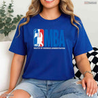 MBA Masters Degree Graduation Funny Basketball Pun University Graduate T-Shirt