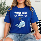 Funny Whale Done Cute Animal Pun Youth Graduation Moving Up Ceremony Kids T-Shirt