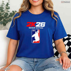 Class Of 2026 Senior Year Gamer Style Basketball Athlete Graduation T-Shirt