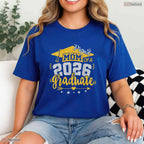 Proud Mom Of A 2026 Graduate High School Senior Mother Ceremony Party T-Shirt