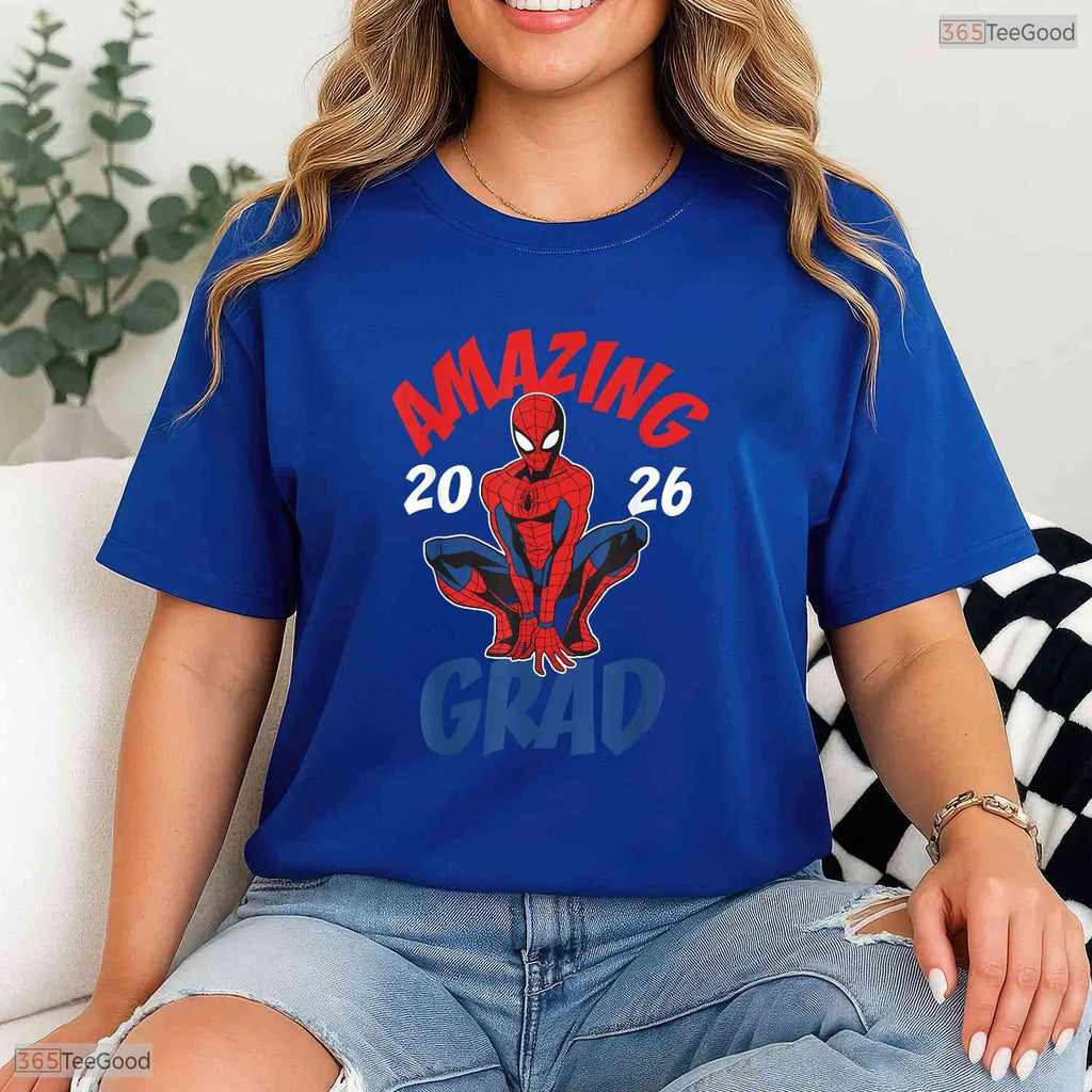 Comic Book Hero Style Amazing Graduation Class Of 2026 Senior Student Party T-Shirt