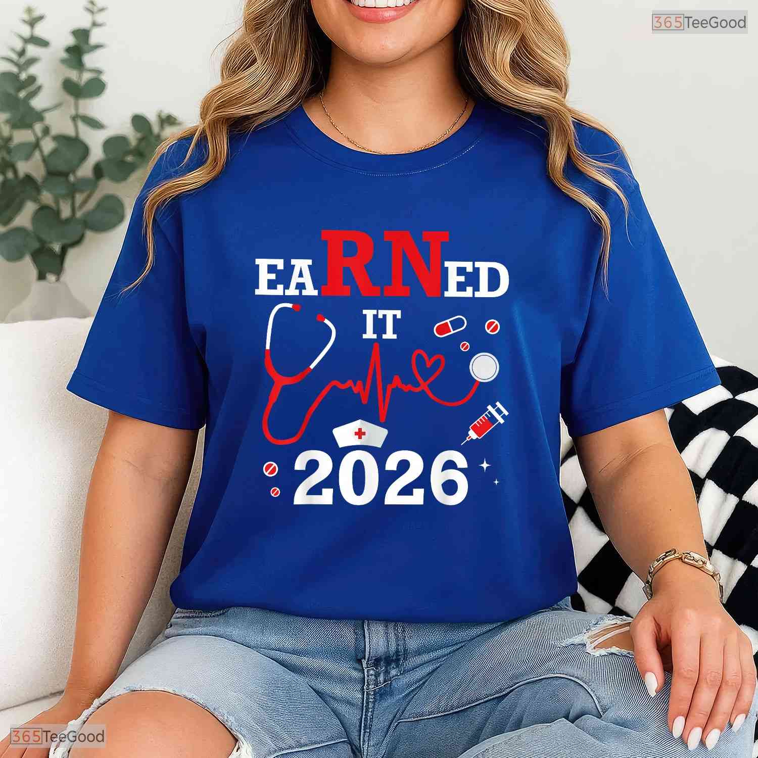 I Earned It Class Of 2026 Nurse Graduation RN LPN Medical Degree T-Shirt
