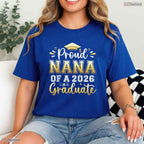 Loving Proud Nana Of A 2026 Graduate Senior Graduation Women Family Matching T-Shirt