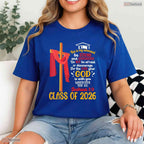 Joshua 1 9 Bible Verse Class Of 2026 Christian High School Graduation T-Shirt