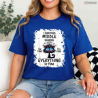 Funny I Survived Middle School Graduation Class Of 2026 Student Commemorative T-Shirt