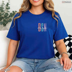 Cute BSN Graduate Registered Nurse Medical Degree RN College Graduation Celebration Shirt