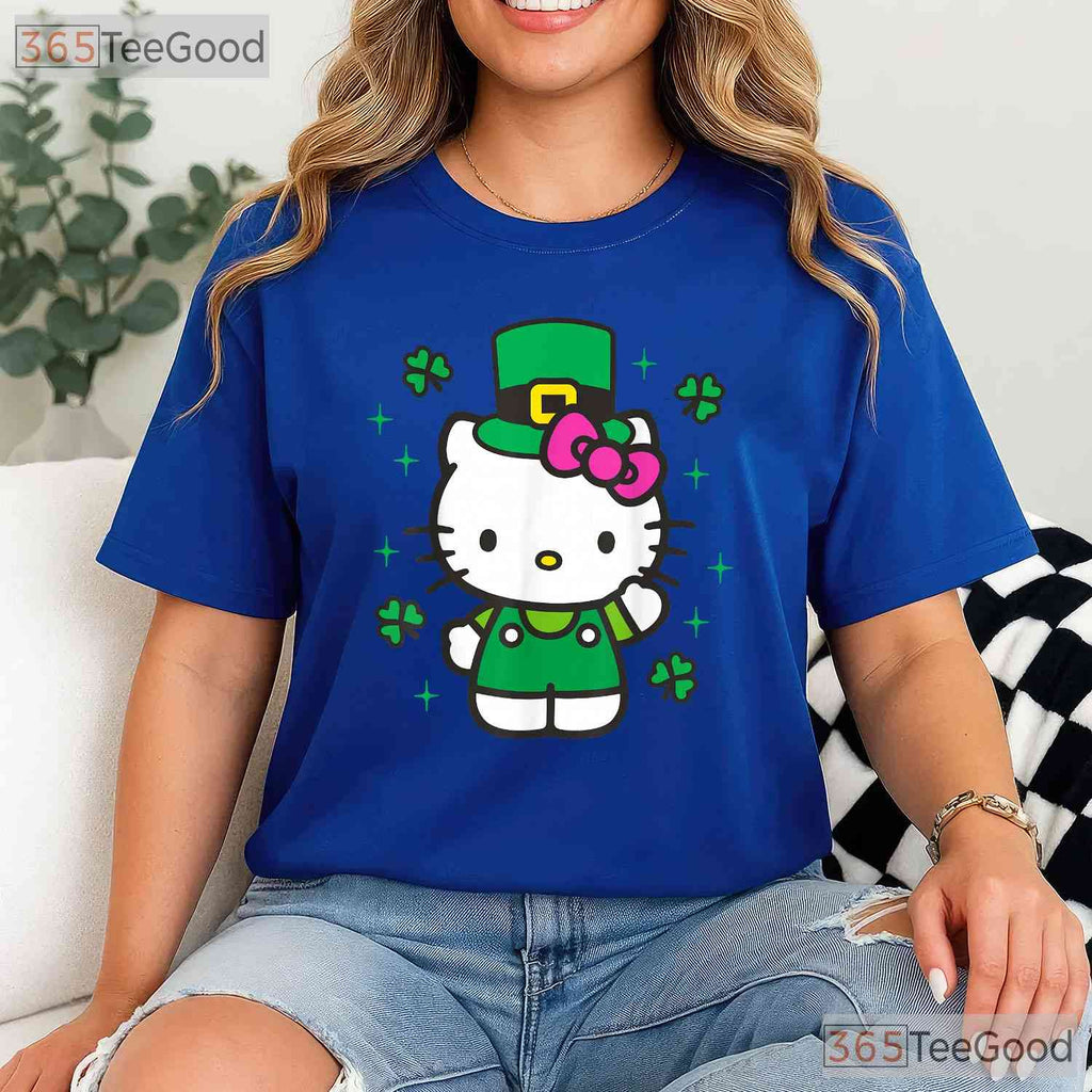 Hello Kitty Leprechaun Suit St Patricks Day T-Shirt Cute Sanrio Irish Green