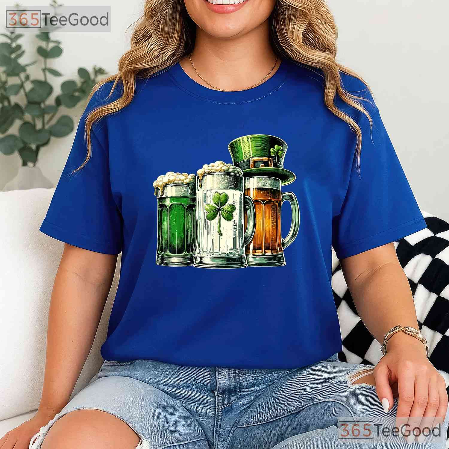 Irish Beer Ireland Flag St Patricks Day T-Shirt Vintage Distressed Pub Tee