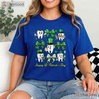 Dentist Tooth Happy St Patricks Day T-Shirt Dental Hygenist Assistant Crew