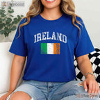 Vintage Ireland Flag St Patricks Day T-Shirt Distressed Irish Pride Heritage