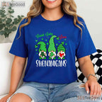 Lunch Ladies Love Shenanigans Gnome St Patricks Day T-Shirt Cafeteria Squad