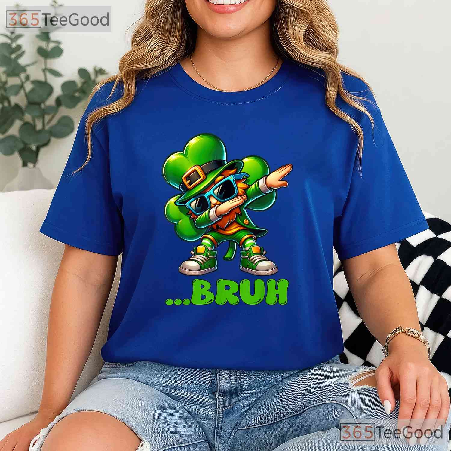 Bruh Dab Leprechaun St Patricks Day T-Shirt Dabbing Boys Kids Funny Gift
