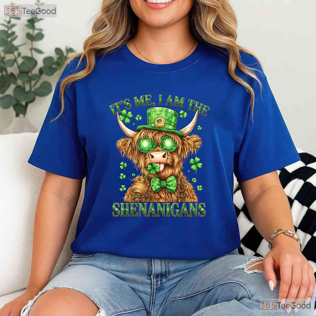 Guy Its Me I Am The Shenanigans St Patricks Day T-Shirt Funny Humor Tee