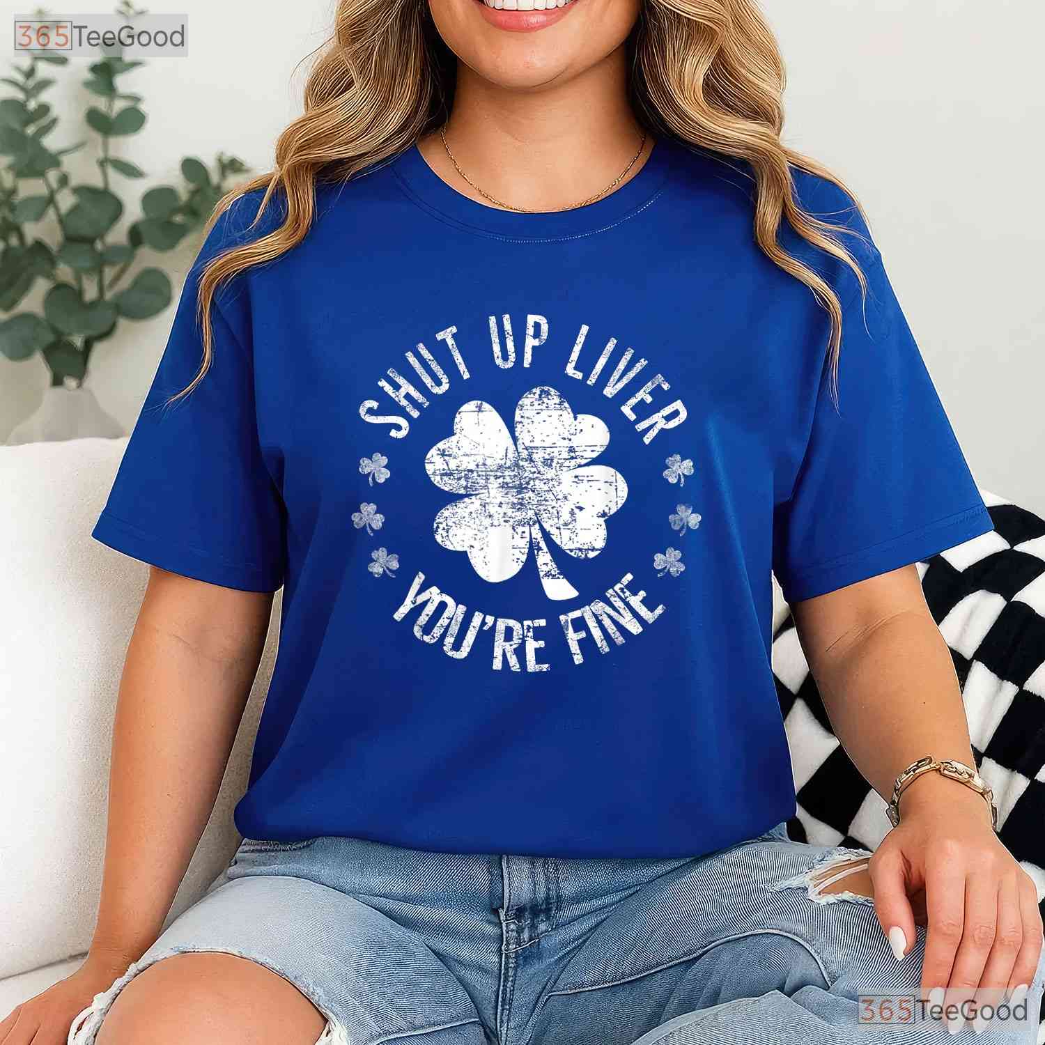 Shut Up Liver You Are Fine St Patricks Day T-Shirt Funny Drinking Beer Tee