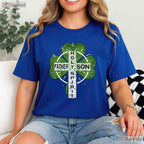 Father Son Holy Spirit Shamrock St Patricks Day T-Shirt Religious Irish