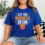 Let The Madness Begin Vintage T-Shirt Retro College Basketball Tournament Tee