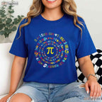 Funny Spiral Pi Math T-Shirt 3 - 14 Number Geometry Teacher Student Gift Tee