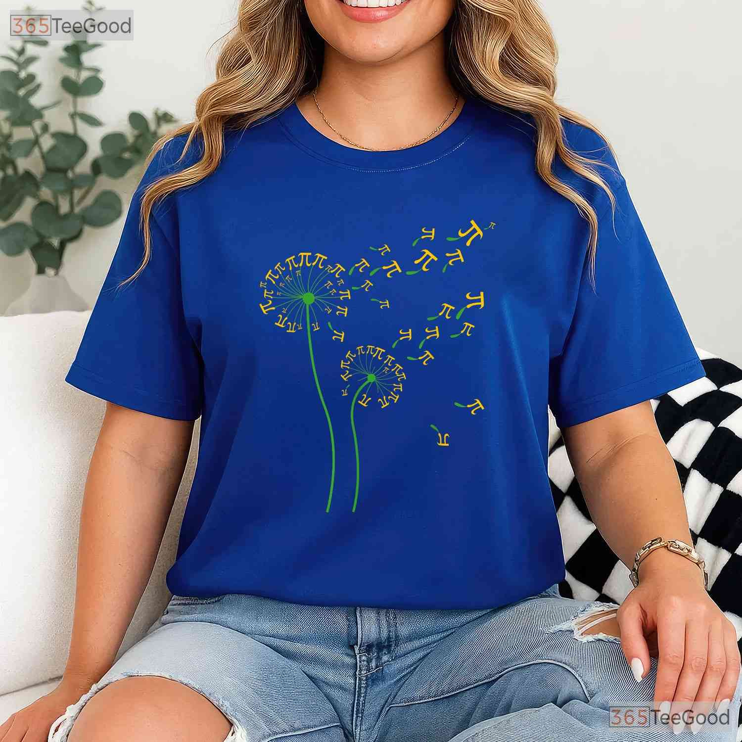 Pi Dandelion Flower T-Shirt 3 - 14 Number Math Nature Geek Teacher Gift