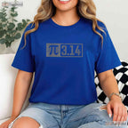 Vintage Pi Shirt for Teacher 3 - 14 Digits Happy Pi Day Retro Style Tee