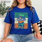 Funny Leprechaun St Patricks Day T-Shirt Men Women Kids Family Match Tee