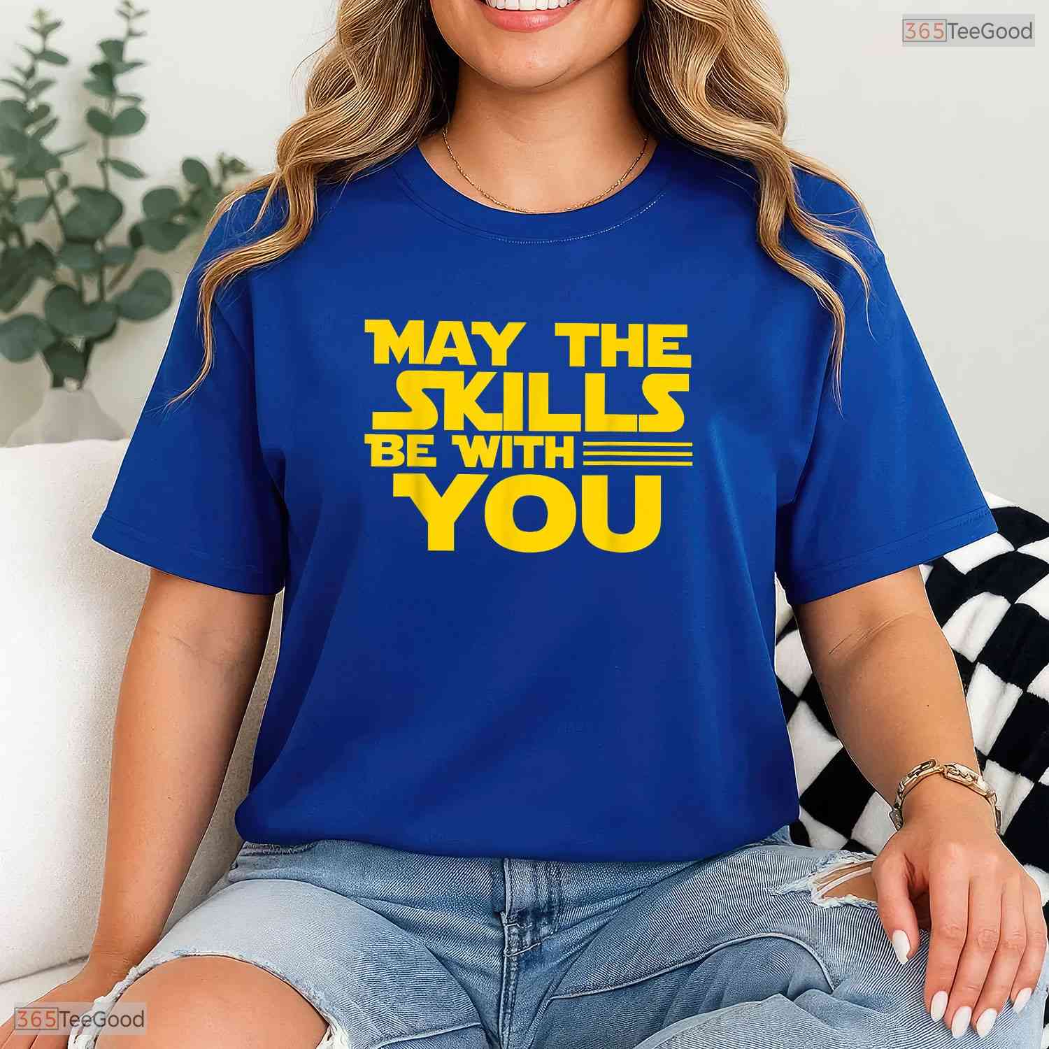 May The Skills Be With You Teacher T-Shirt- Unique May Birthday Shirt Gift