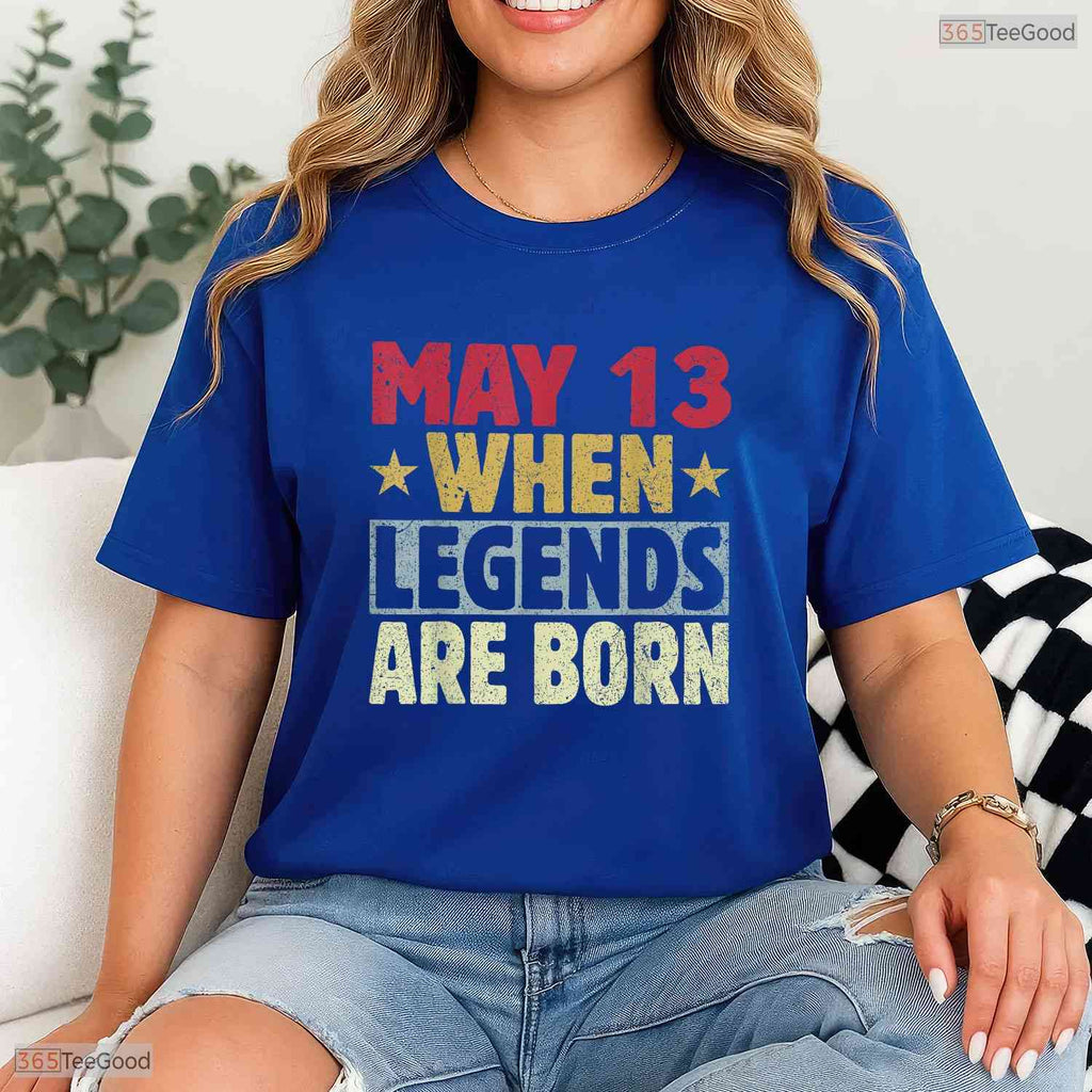 Awesome 13th Of May 2026 Birthday Celebration T-Shirt- Unique May Birthday Shirt