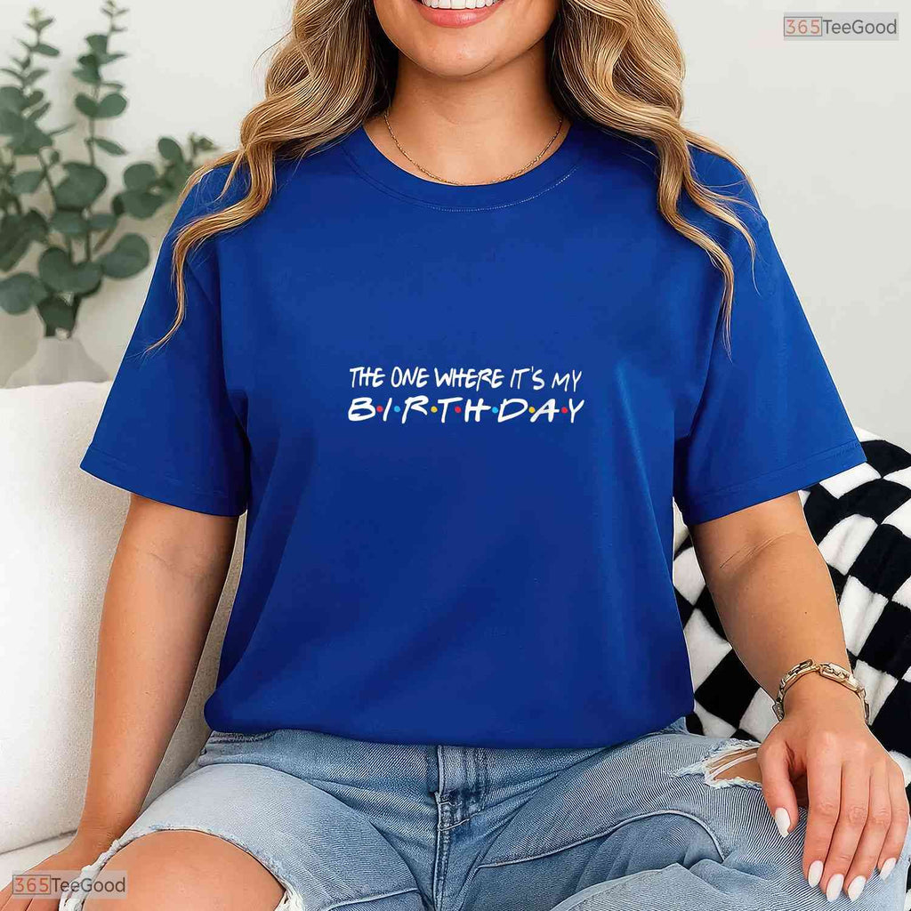 Funny The One Where It's My May Birthday Cute Parody V-Neck T-Shirt For Women