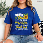 Gorgeous May Sunflower Girl Queen Born In May Spring Celebration Birthday T-Shirt