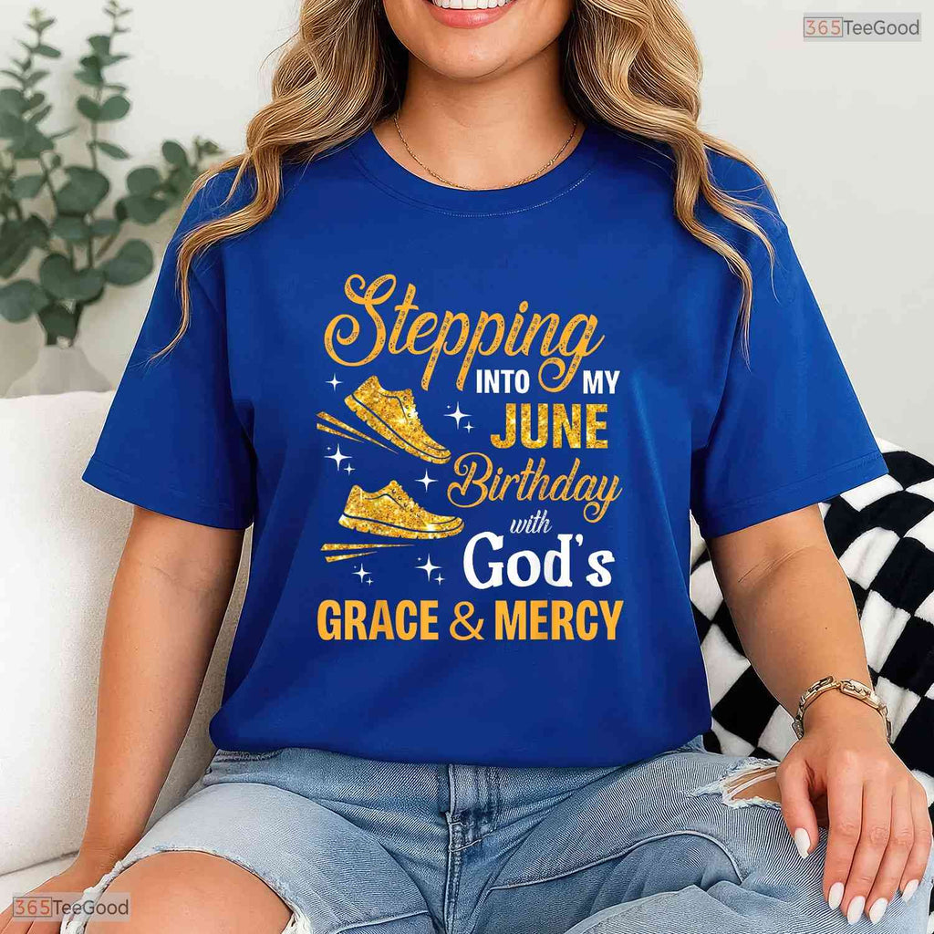 Blessed Stepping Into My May Birthday With God's Grace And Mercy Religious T-Shirt