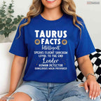 Funny Taurus Facts Intelligent Sarcasm Zodiac May Birthday Gift Shirt For Men