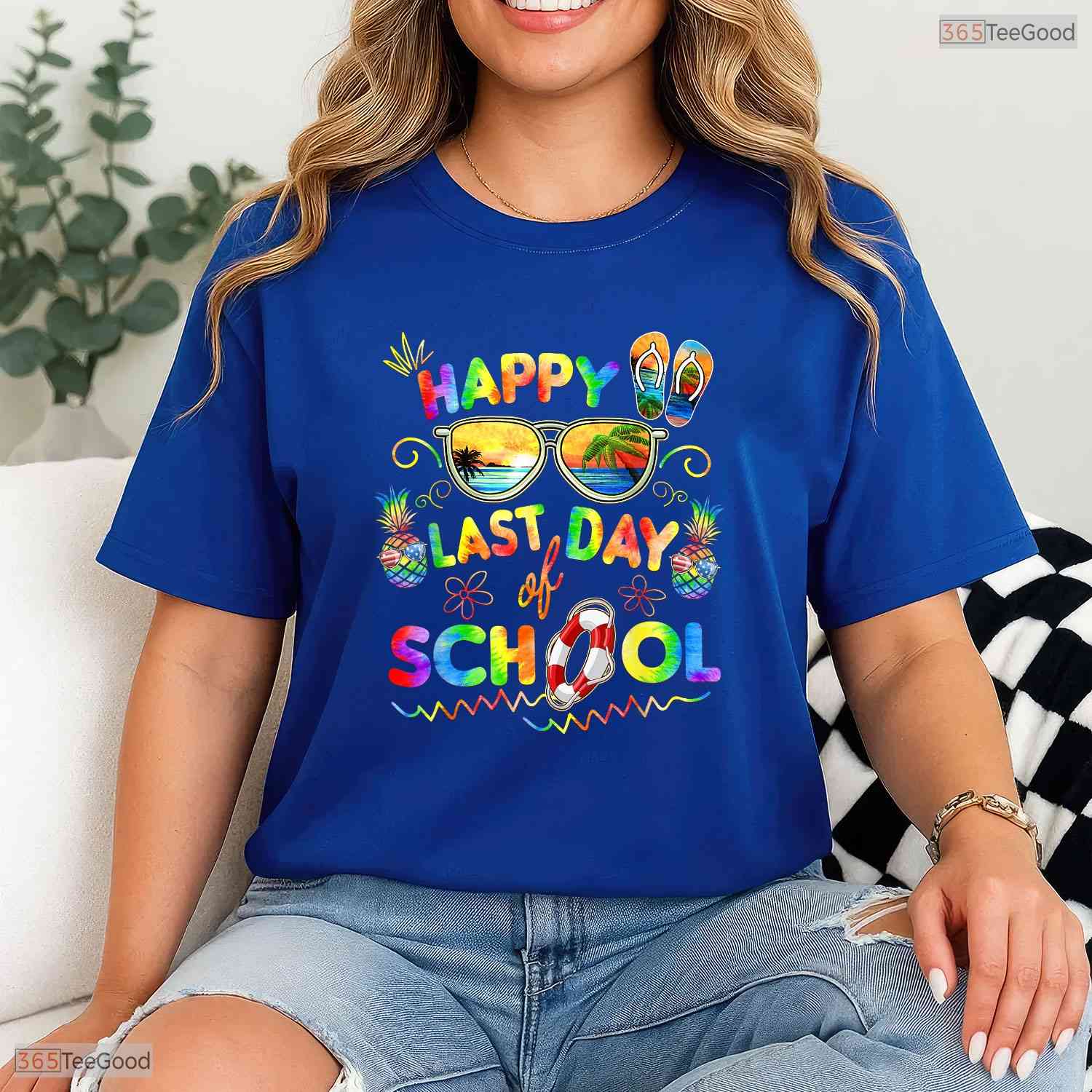Happy Last Day Of School T-Shirt- Teacher End Of Year May Birthday Shirt Gift